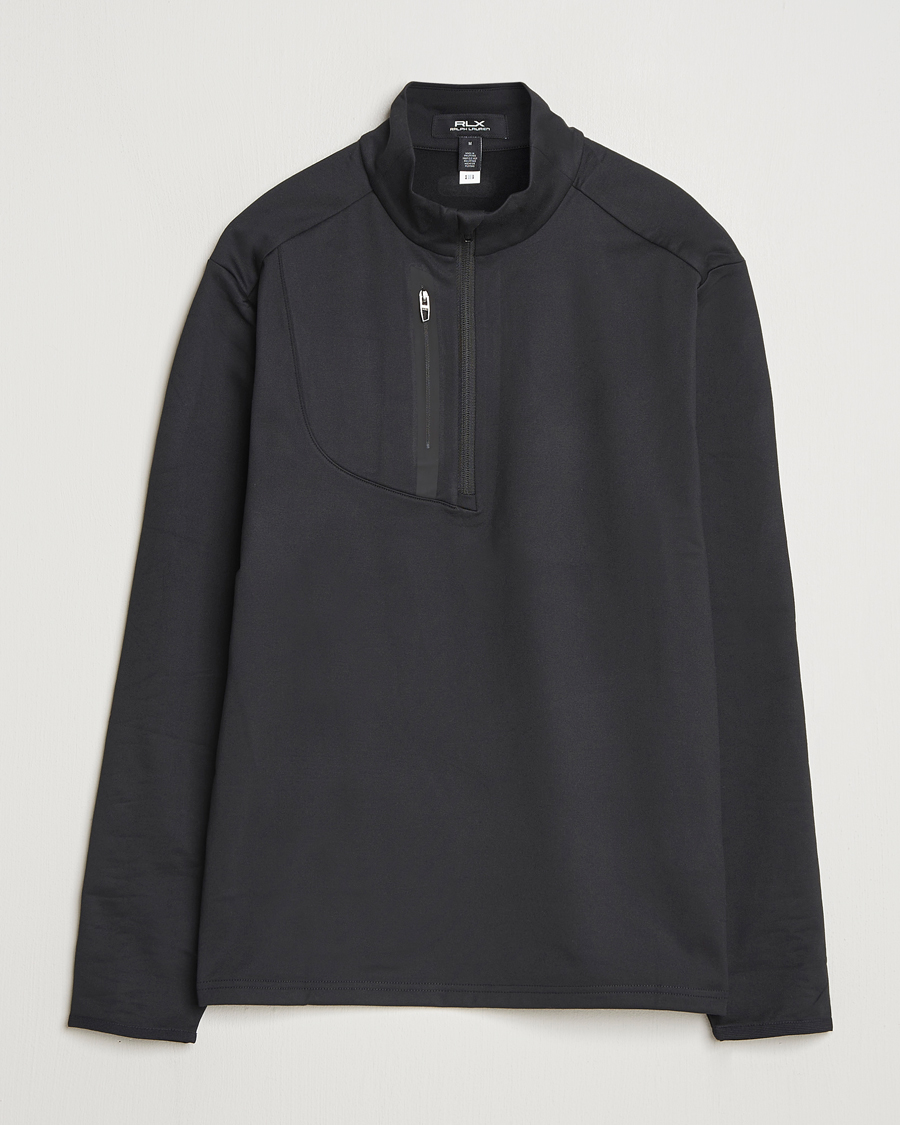Herre | Golftøj | RLX Ralph Lauren | Luxury Jersey Half Zip Polo Black