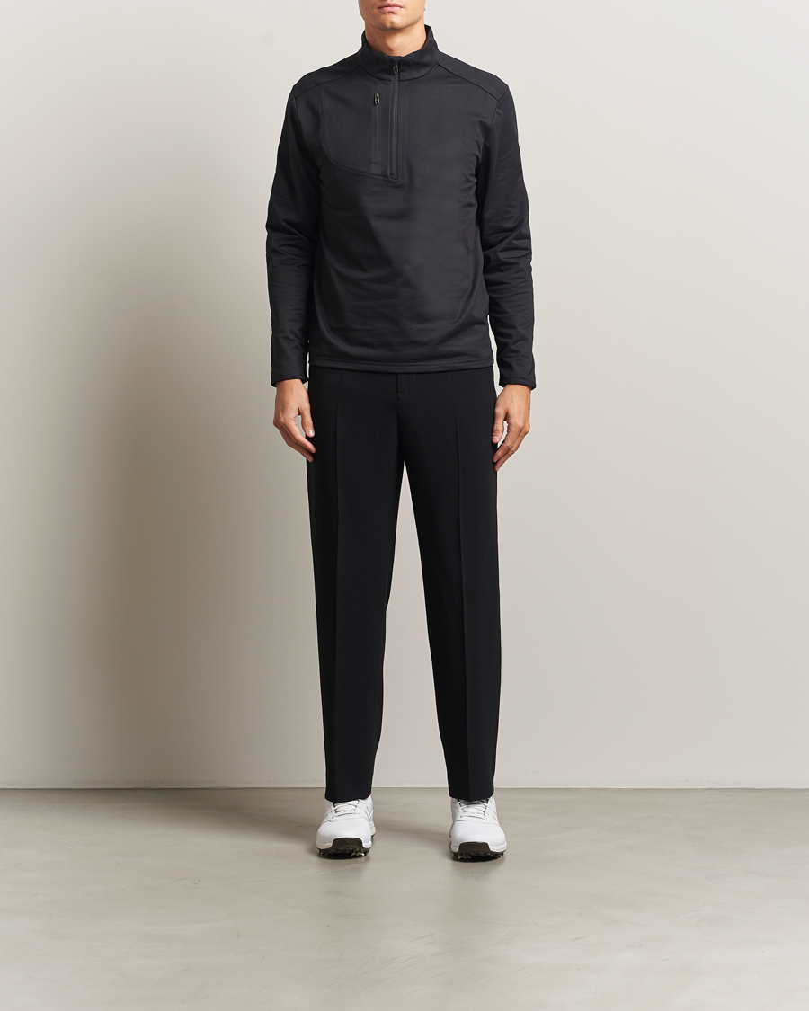 Herre | Golftøj | RLX Ralph Lauren | Luxury Jersey Half Zip Polo Black