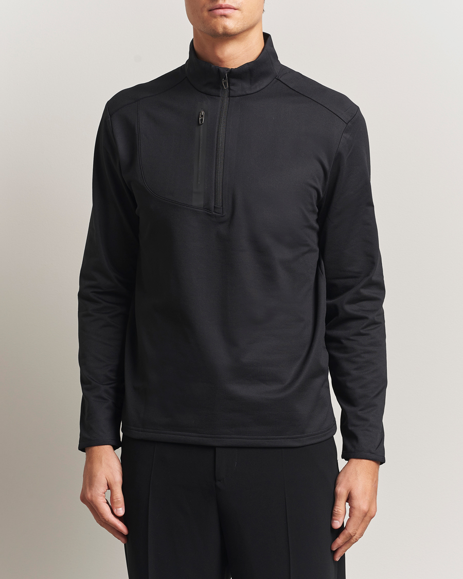 Herre | Golftøj | RLX Ralph Lauren | Luxury Jersey Half Zip Polo Black
