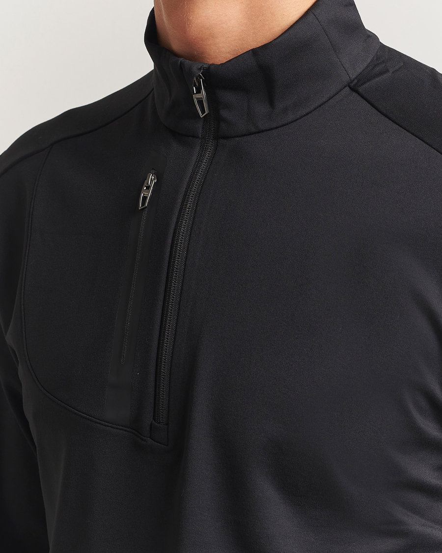 Herre | Golftøj | RLX Ralph Lauren | Luxury Jersey Half Zip Polo Black