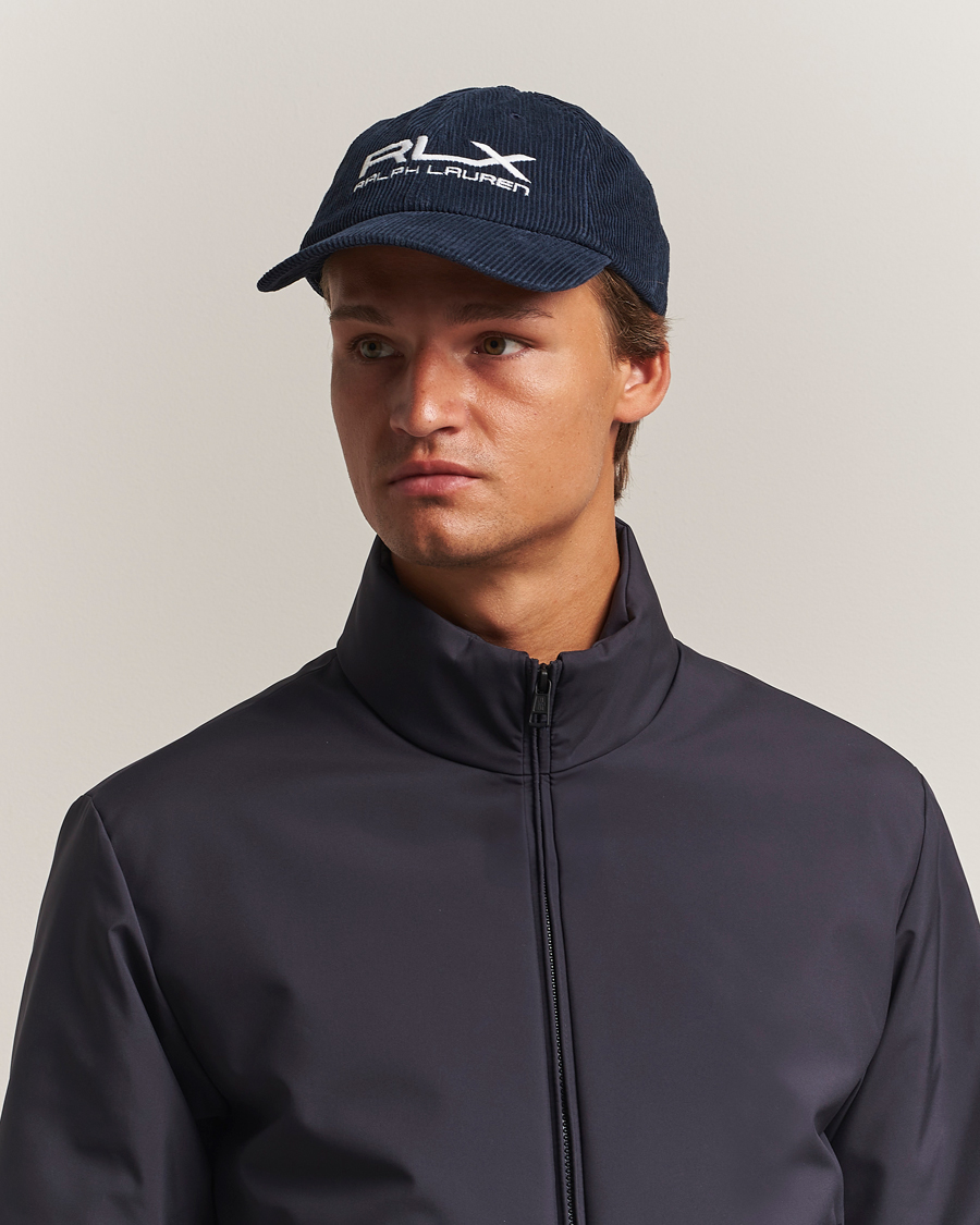 Herre | Hatte & kasketter | RLX Ralph Lauren | Corduroy Cap Refined Navy
