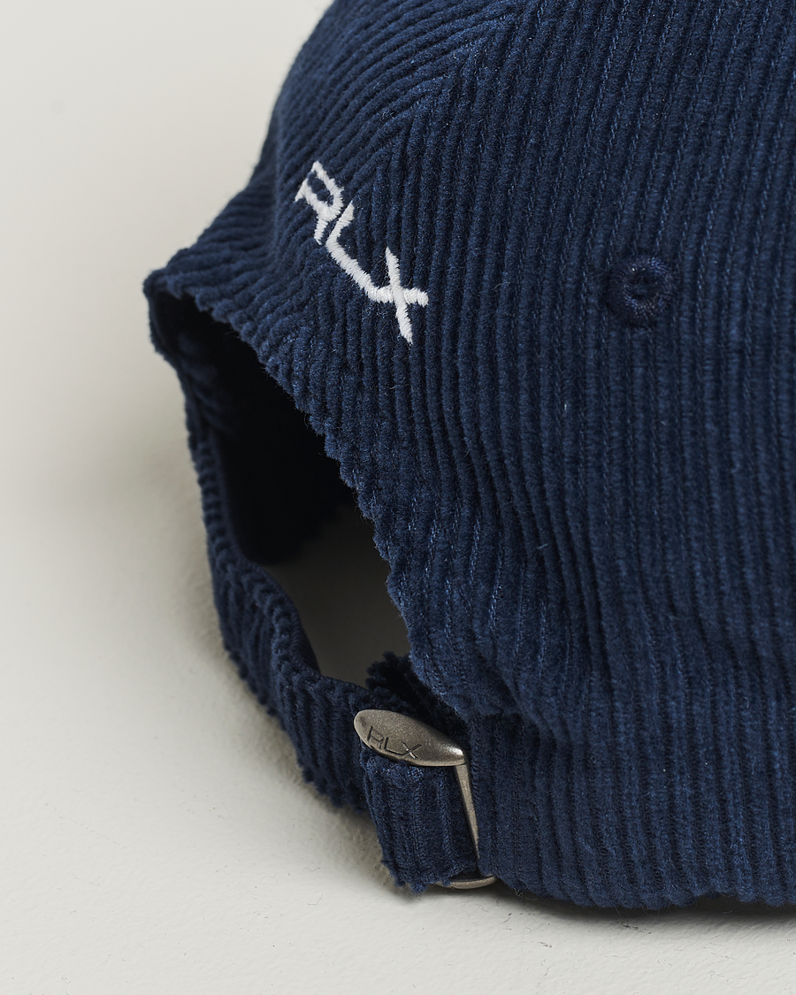 Herre | Hatte & kasketter | RLX Ralph Lauren | Corduroy Cap Refined Navy