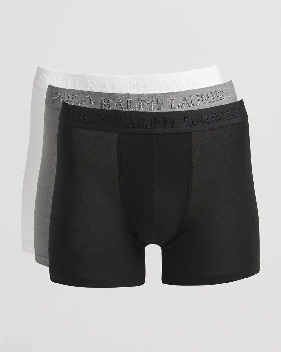 Herre | Undertøj | Polo Ralph Lauren | 3-Pack Boxer Briefs Black/Grey/White