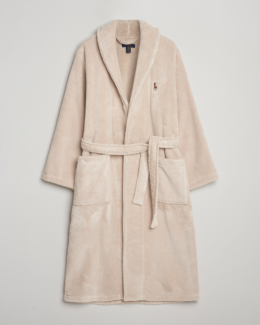 Herre | Pyjamas & Morgenkåber | Polo Ralph Lauren | Cotton Terry Robe Khaki Stone