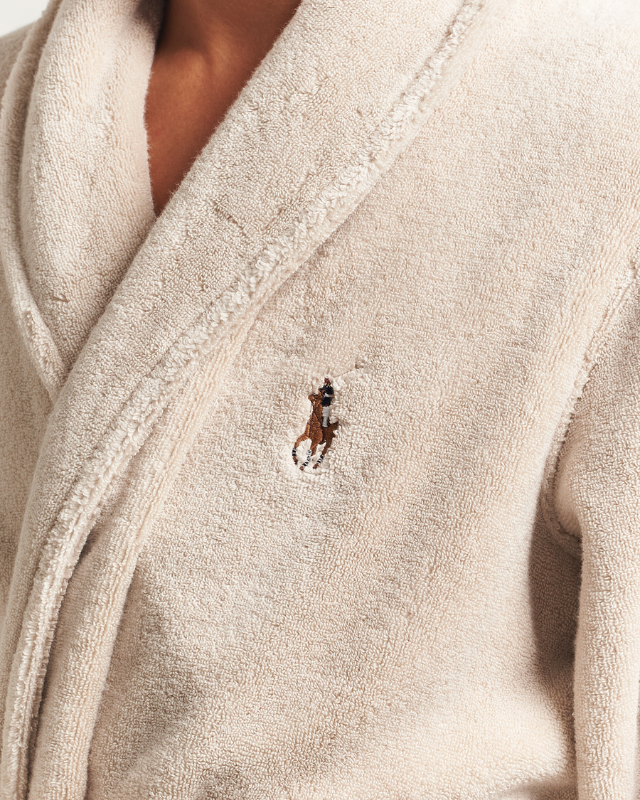 Herre | Pyjamas & Morgenkåber | Polo Ralph Lauren | Cotton Terry Robe Khaki Stone