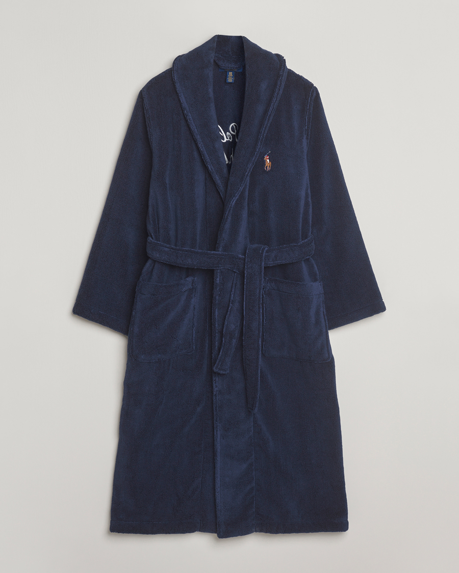 Herre | Pyjamas & Morgenkåber | Polo Ralph Lauren | Cotton Terry Logo Robe Cruise Navy