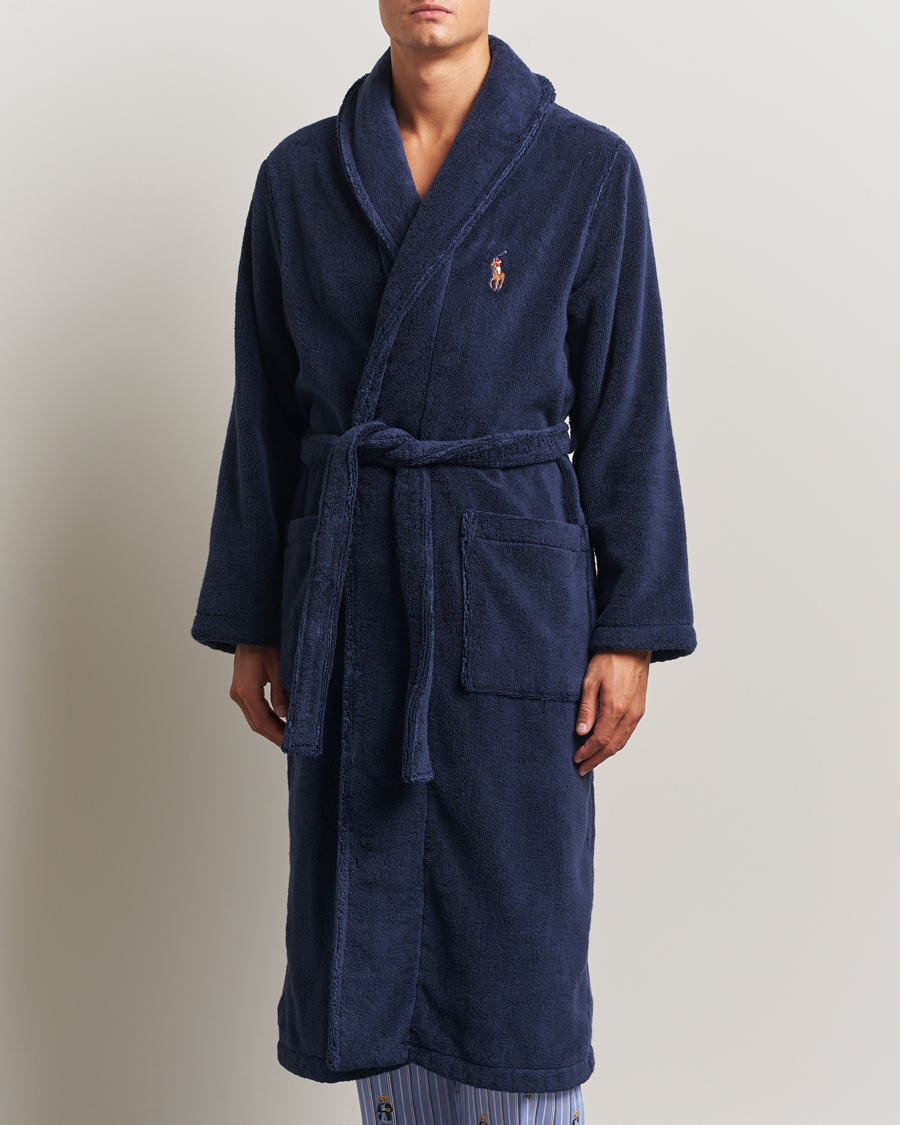 Herre | Pyjamas & Morgenkåber | Polo Ralph Lauren | Cotton Terry Logo Robe Cruise Navy