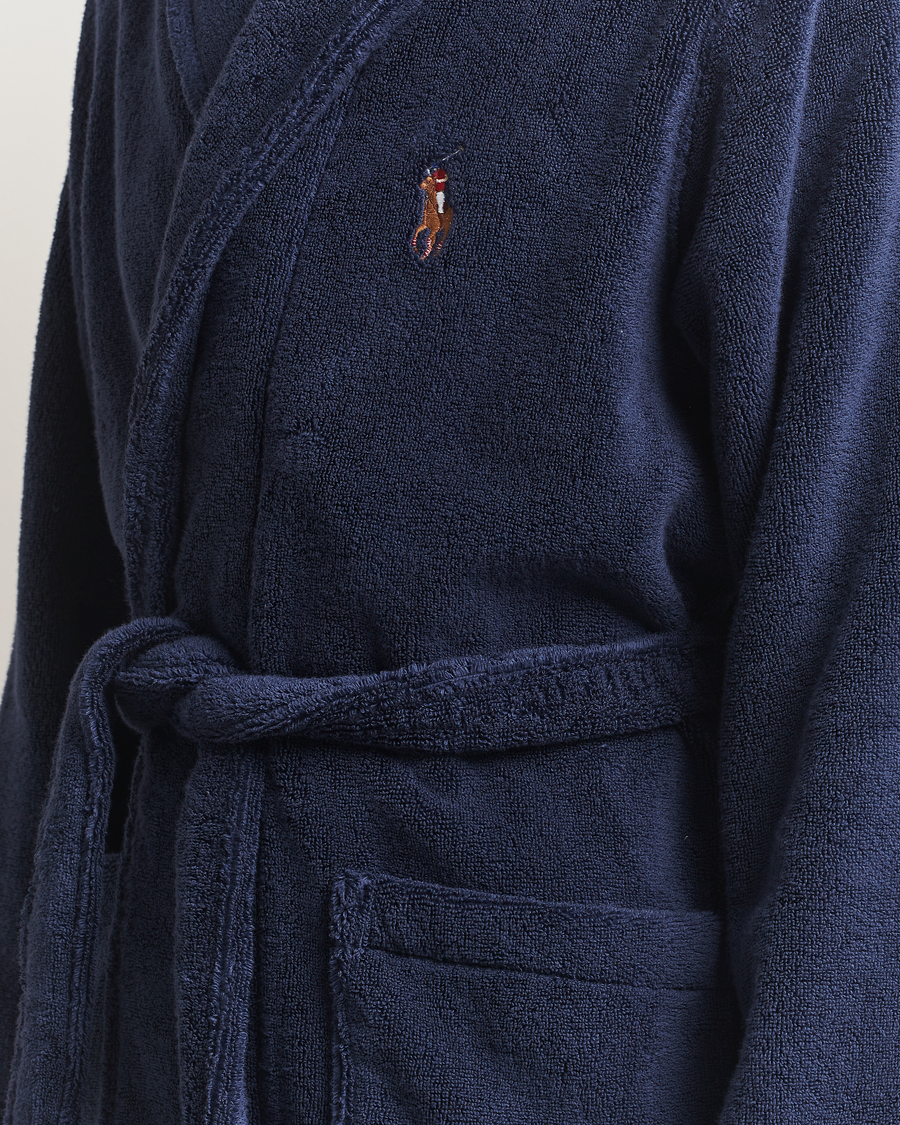 Herre | Pyjamas & Morgenkåber | Polo Ralph Lauren | Cotton Terry Logo Robe Cruise Navy