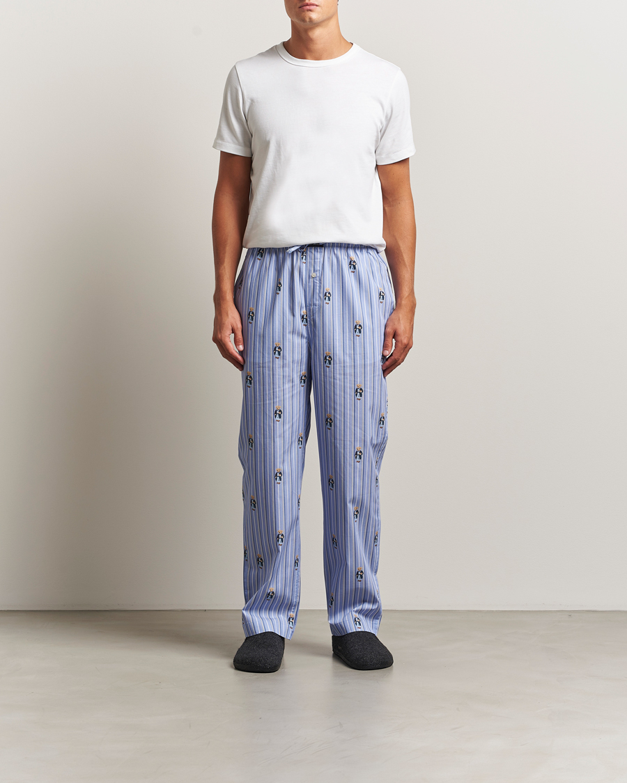 Herre | Pyjamas & Morgenkåber | Polo Ralph Lauren | Cotton Striped Pyjama Pants Blue