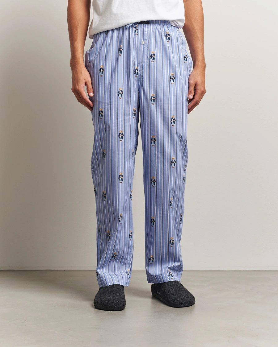 Herre | Pyjamas & Morgenkåber | Polo Ralph Lauren | Cotton Striped Pyjama Pants Blue
