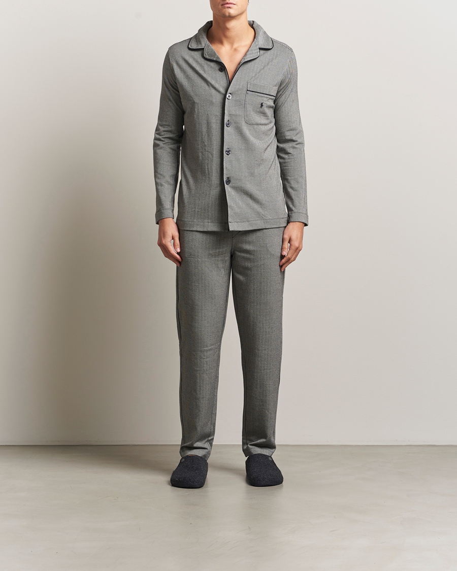 Herre | Pyjamas & Morgenkåber | Polo Ralph Lauren | Cotton Lounge Set Black/Cream