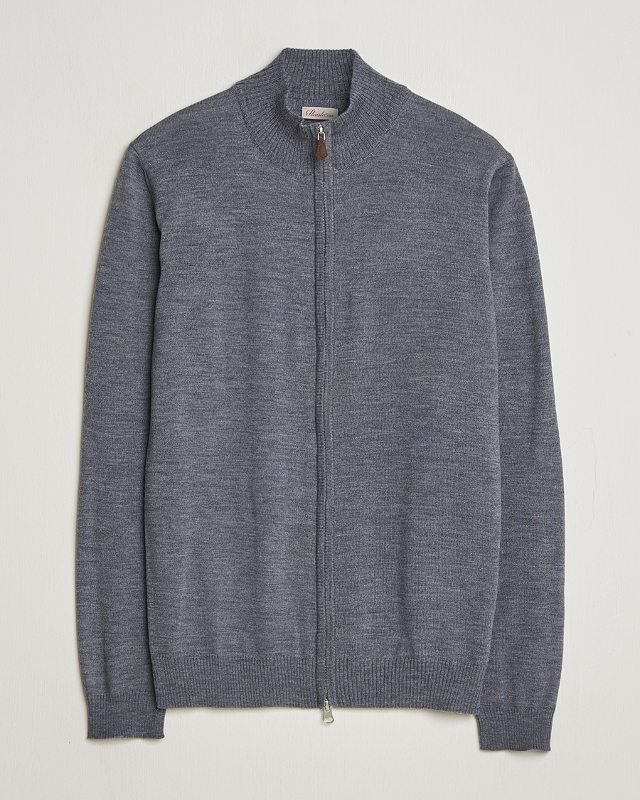 Herre | Trøjer | Stenströms | Merino Full Zip Grey