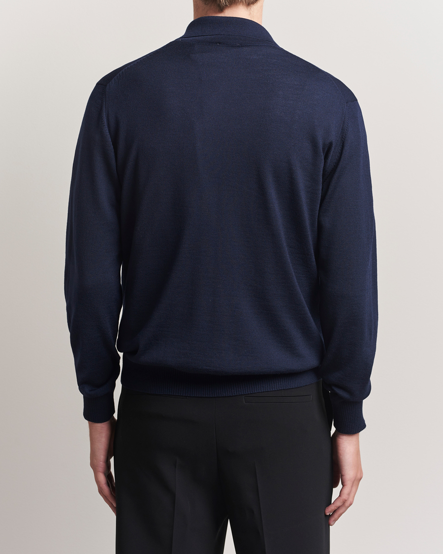 Herre | Trøjer | Stenströms | Merino Pocket Cardigan Navy
