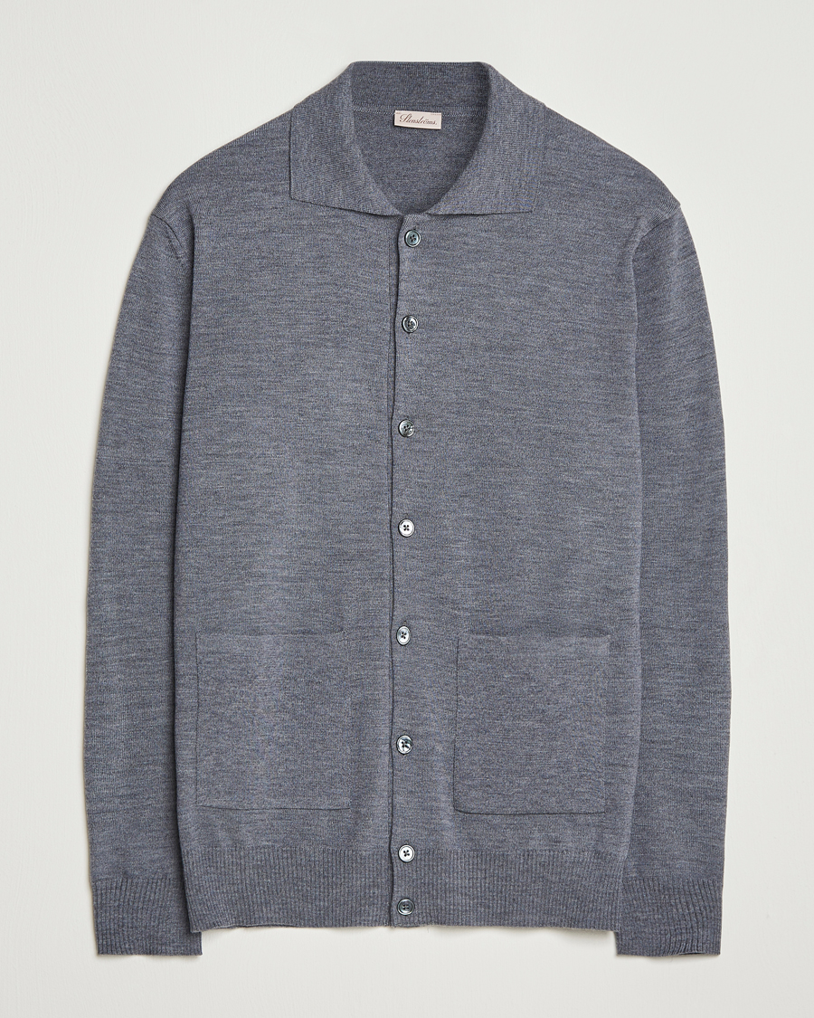 Herre | Trøjer | Stenströms | Merino Pocket Cardigan Grey