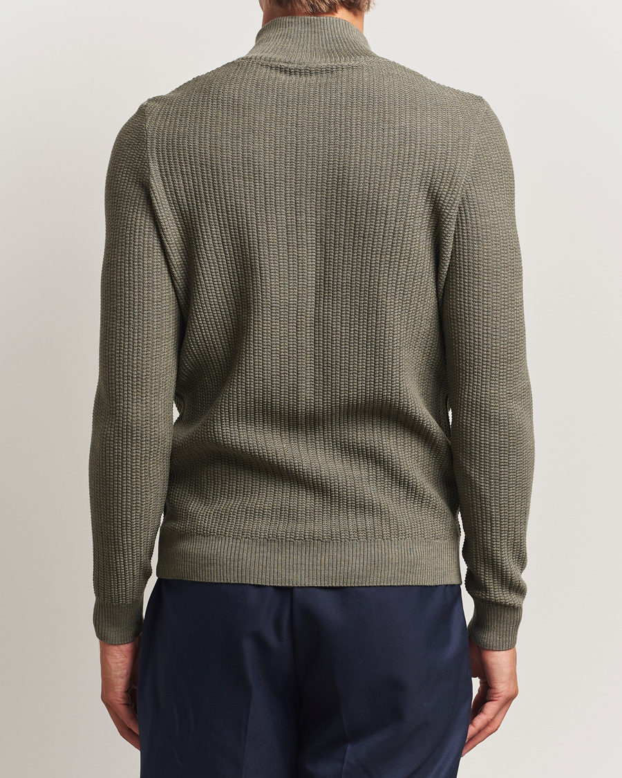 Herre | Trøjer | Stenströms | Knitted Structure Cardigan Green