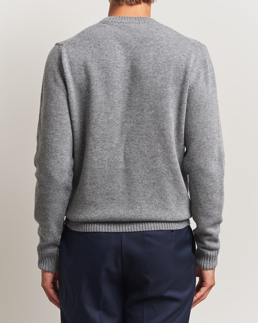 Herre | Trøjer | Stenströms | Brushed Merino Crew Neck Grey