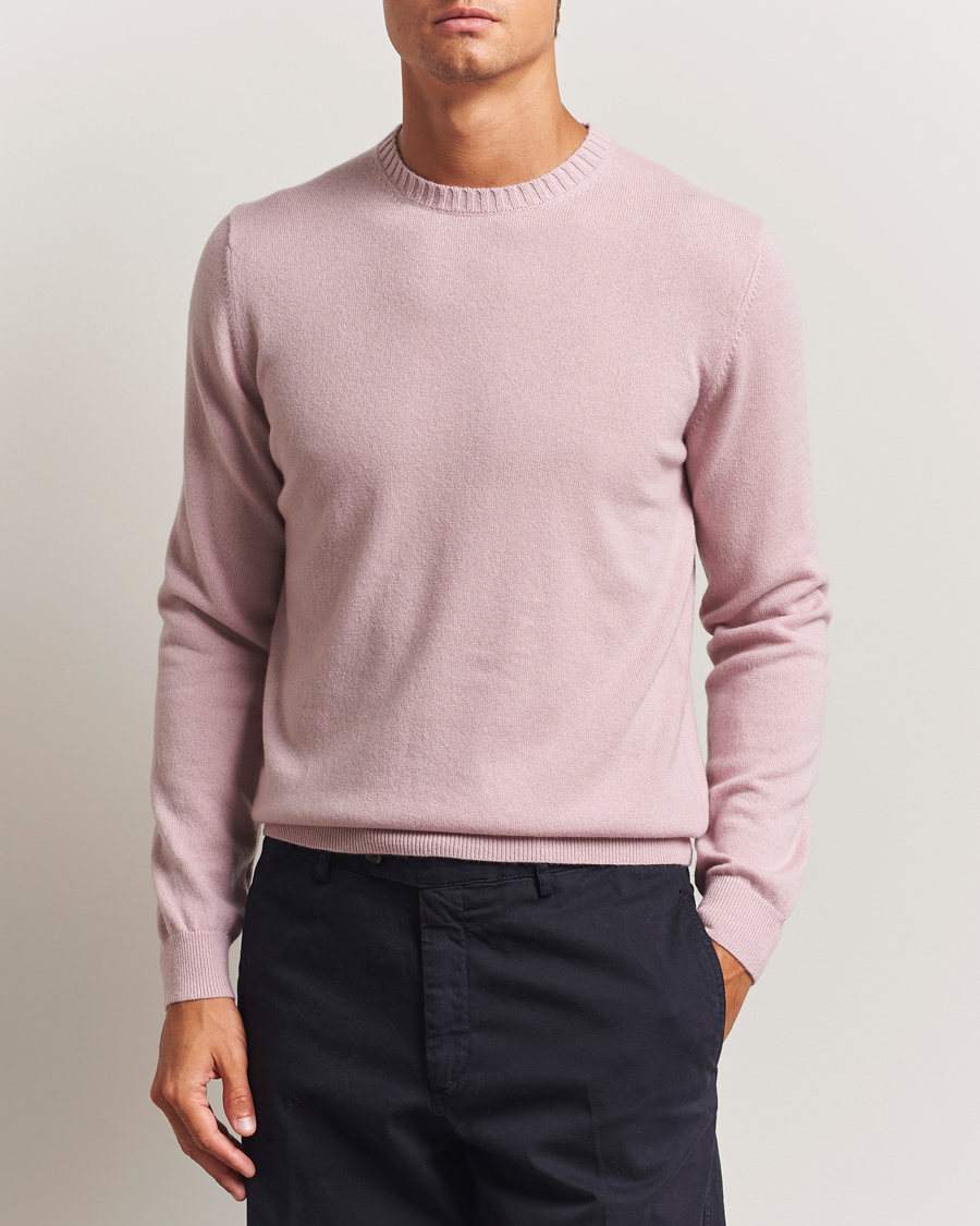 Herre | Trøjer | Stenströms | Cashmere Crewneck Dusty Pink