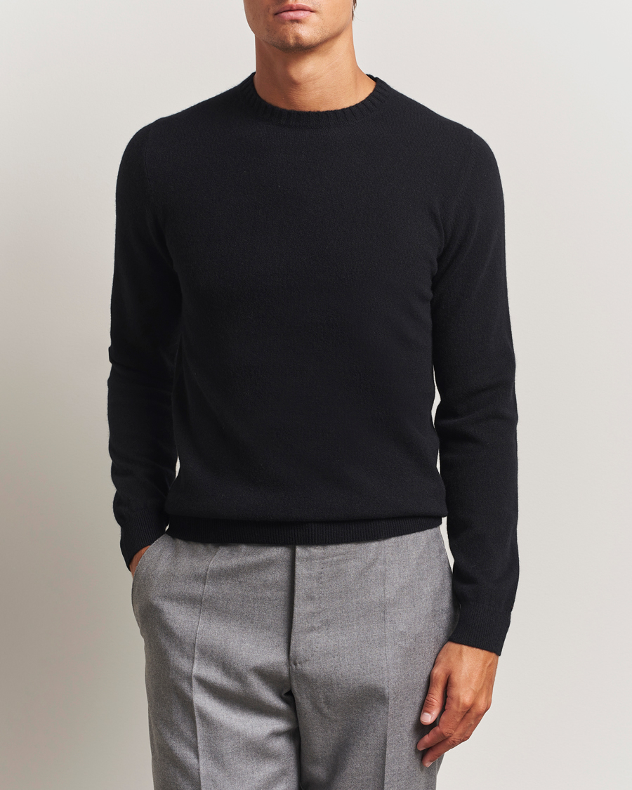 Herre | Trøjer | Stenströms | Cashmere Crewneck Black