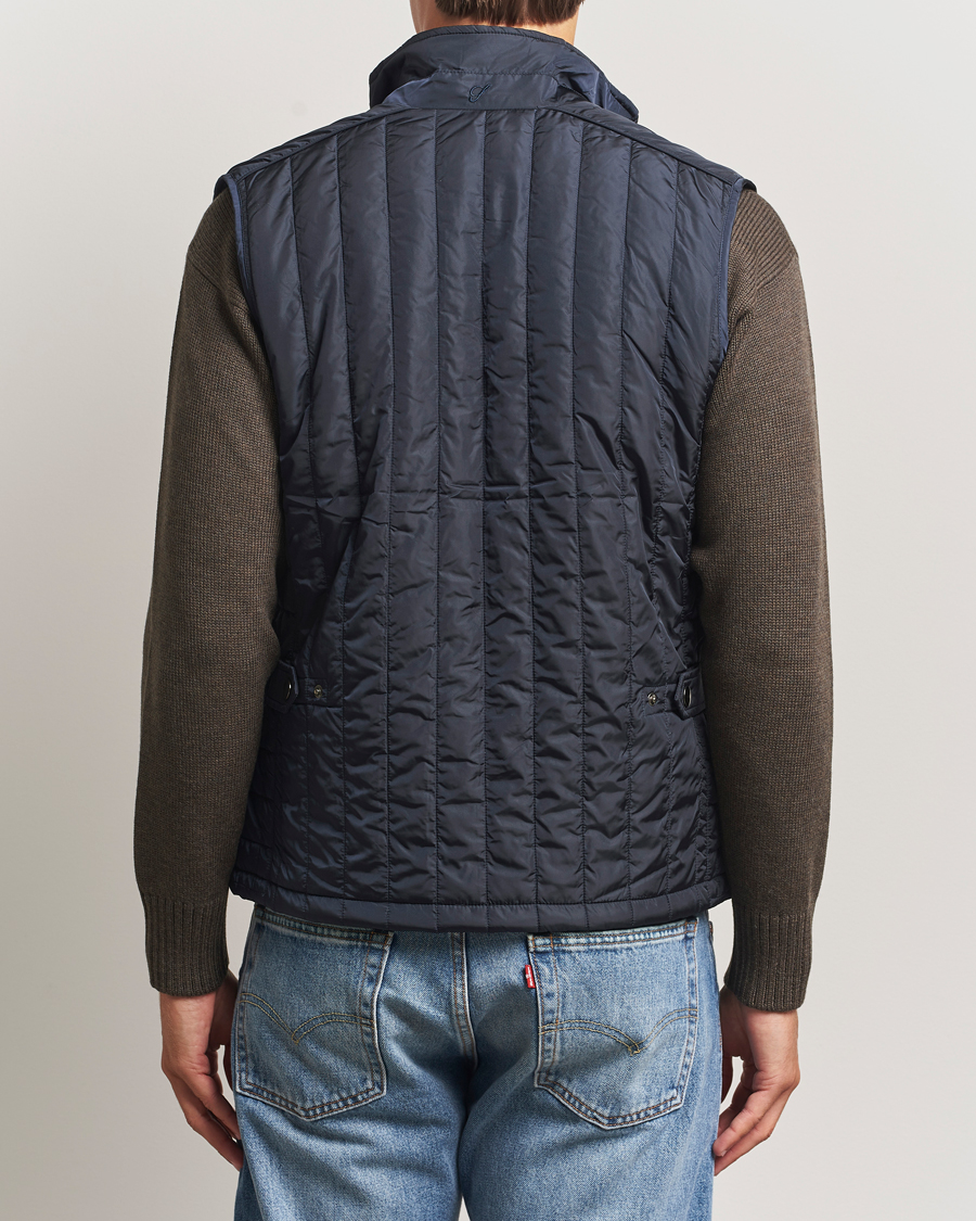 Herre | Veste | Stenströms | Nylon Quilted Light Padded Vest Navy