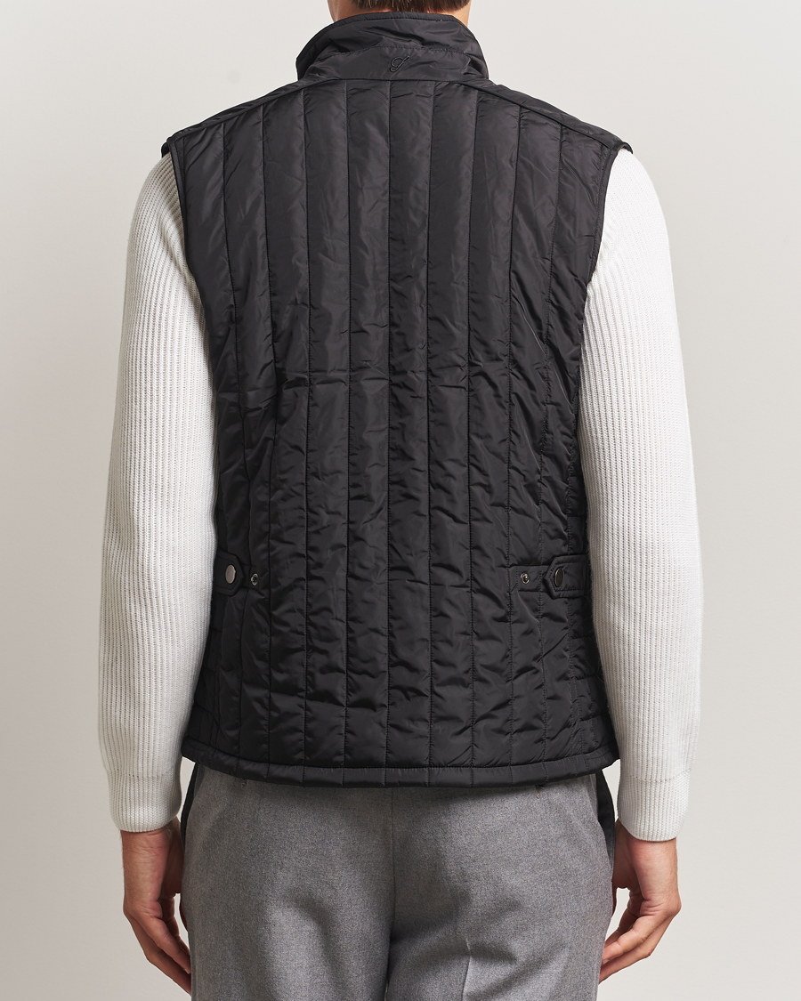 Herre | Veste | Stenströms | Nylon Quilted Light Padded Vest Black