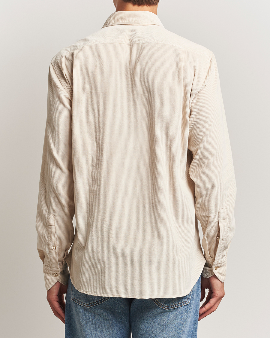 Herre | Skjorter | Stenströms | Regular Fit Cord Pocket Shirt Beige