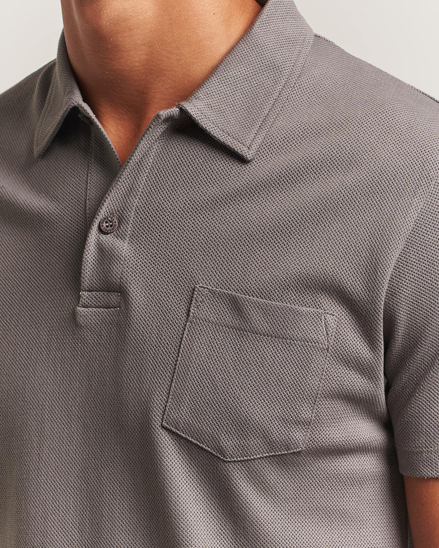 Herre | Polotrøjer | Sunspel | Riviera Polo Shirt Iron Grey