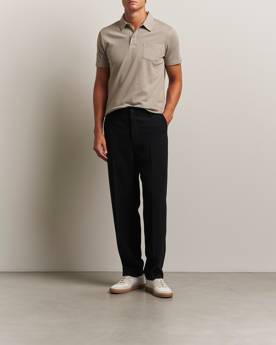 Herre | Polotrøjer | Sunspel | Riviera Polo Shirt Fog