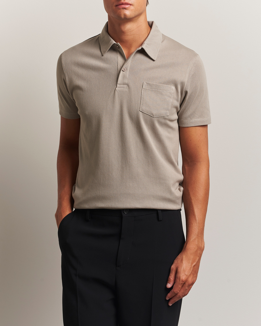 Herre | Polotrøjer | Sunspel | Riviera Polo Shirt Fog