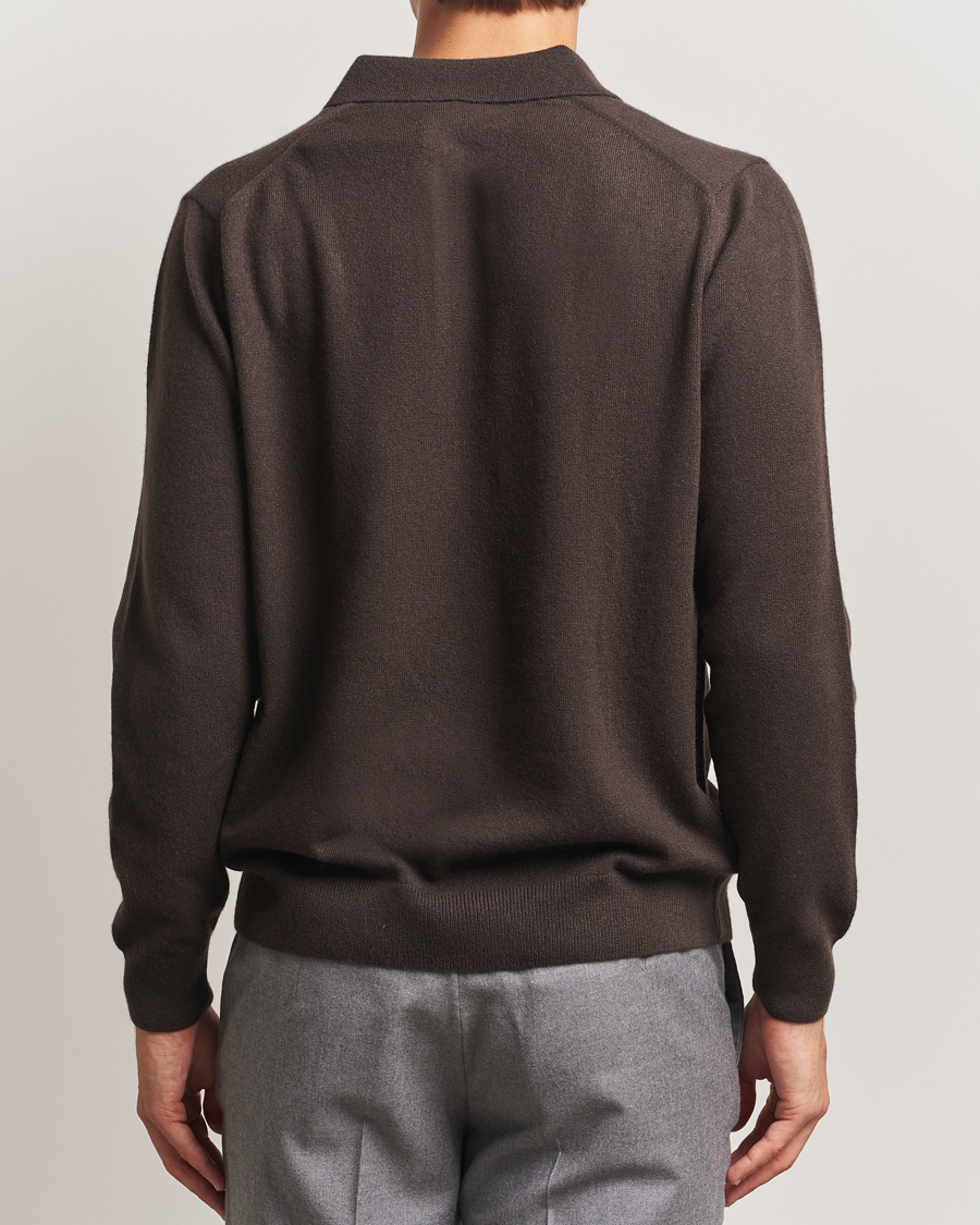 Herre | Trøjer | Sunspel | Cashmere Polo Truffle