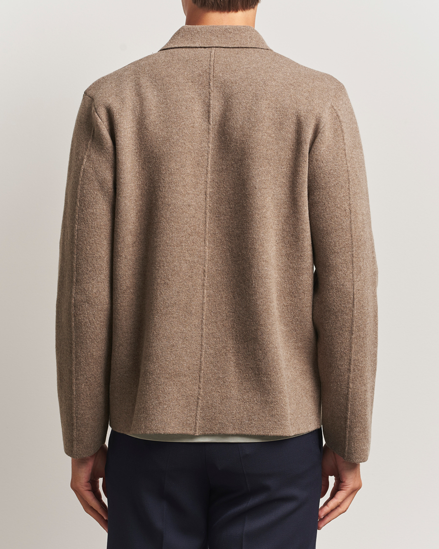 Herre | Trøjer | Sunspel | Doubleface Wool Jacket Mink