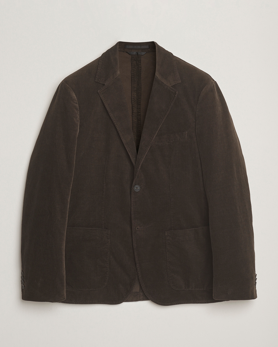 Herre | Blazere & jakker | Sunspel | Relaxed Corduroy Blazer Coffee