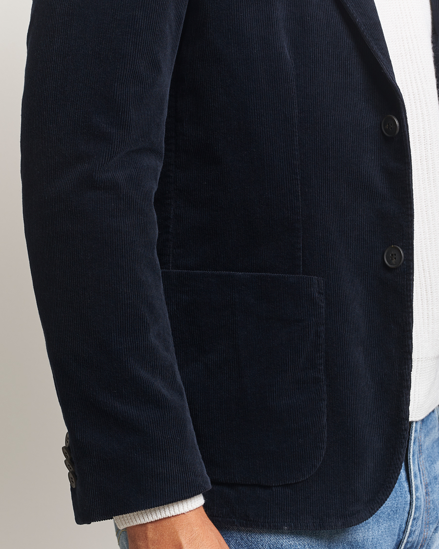 Herre | Blazere & jakker | Sunspel | Relaxed Corduroy Blazer Navy