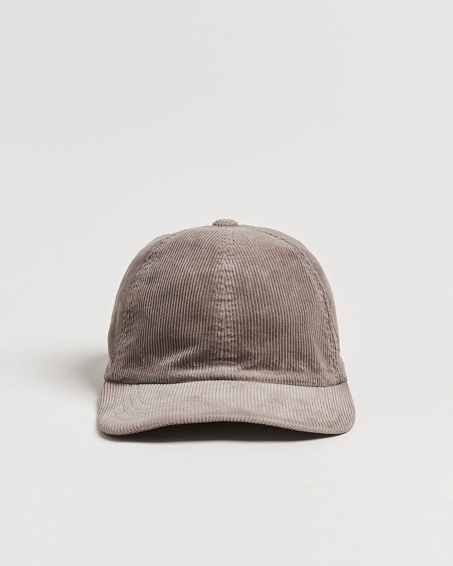 Herre | Hatte & kasketter | Sunspel | Corduroy Cap Bark
