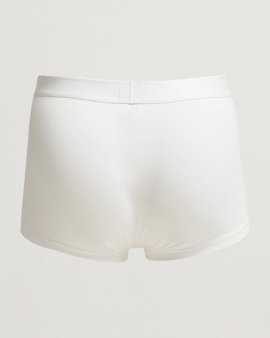 Herre | Undertøj | Sunspel | 3-Pack Cotton Stretch Trunk White