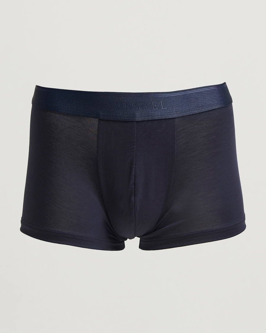 Herre | Undertøj | Sunspel | Tencel Stretch Trunk Navy
