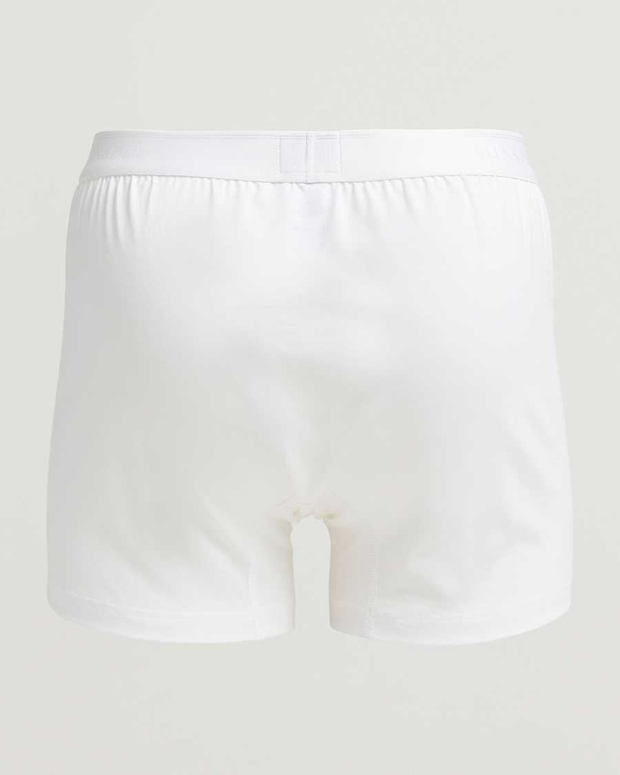 Herre | Undertøj | Sunspel | Superfine Two Button Cotton White