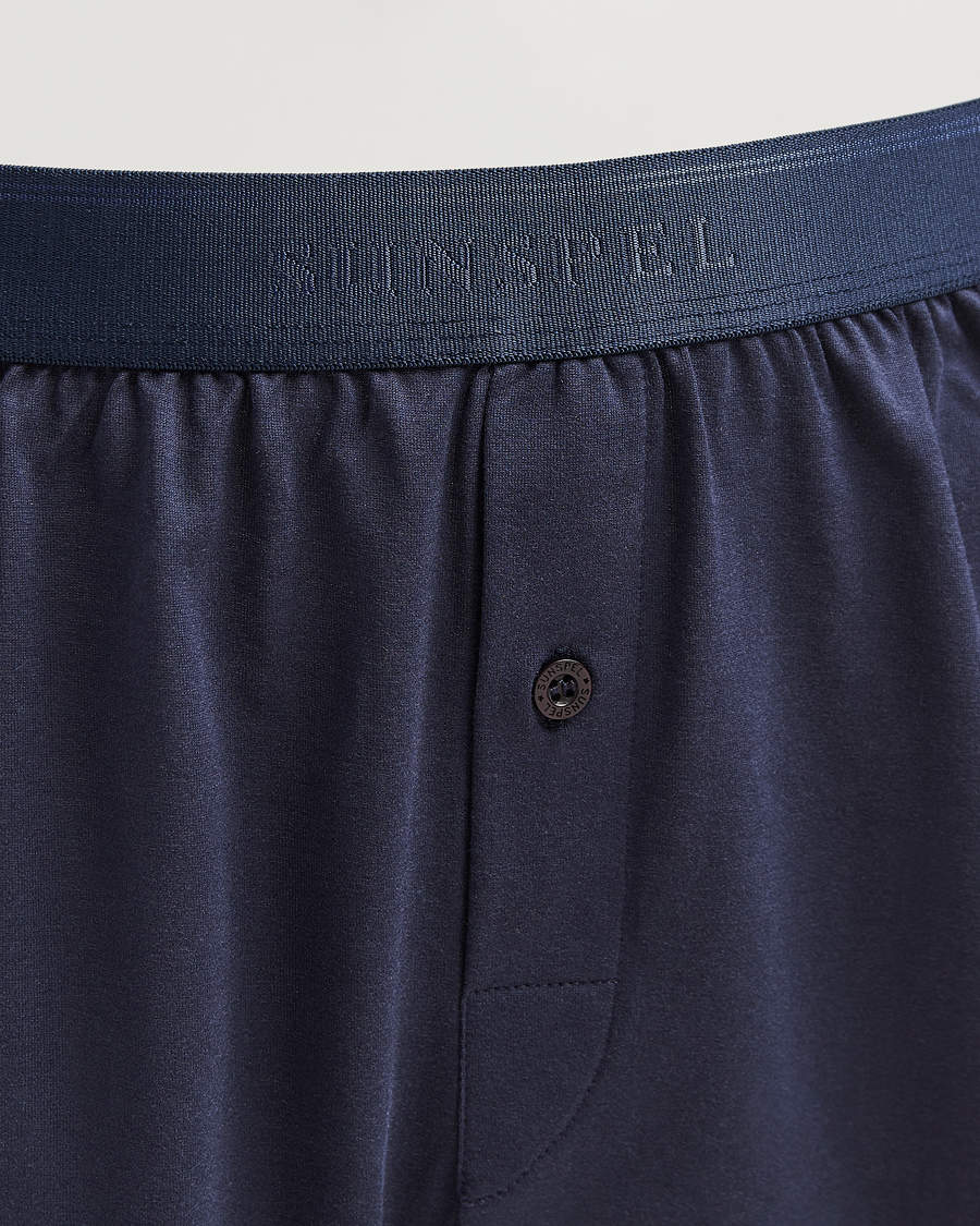 Herre | Undertøj | Sunspel | Superfine One Button Boxer Navy