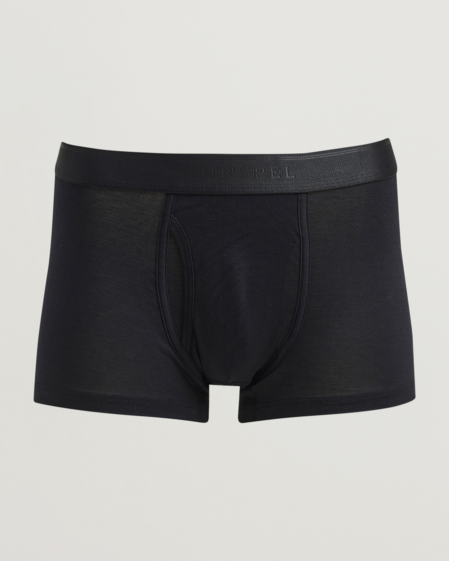 Herre | Undertøj | Sunspel | Superfine Cotton Trunk Black