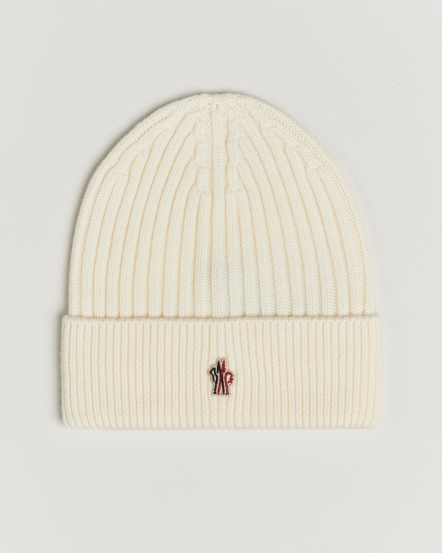 Herre | Huer | Moncler Grenoble | Rib Wool Beanie Off White