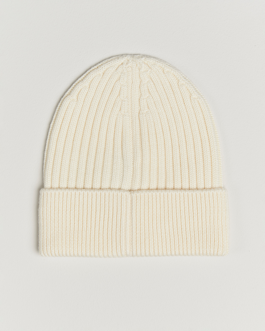 Herre | Moncler Grenoble Rib Wool Beanie Off White | Moncler Grenoble | Rib Wool Beanie Off White