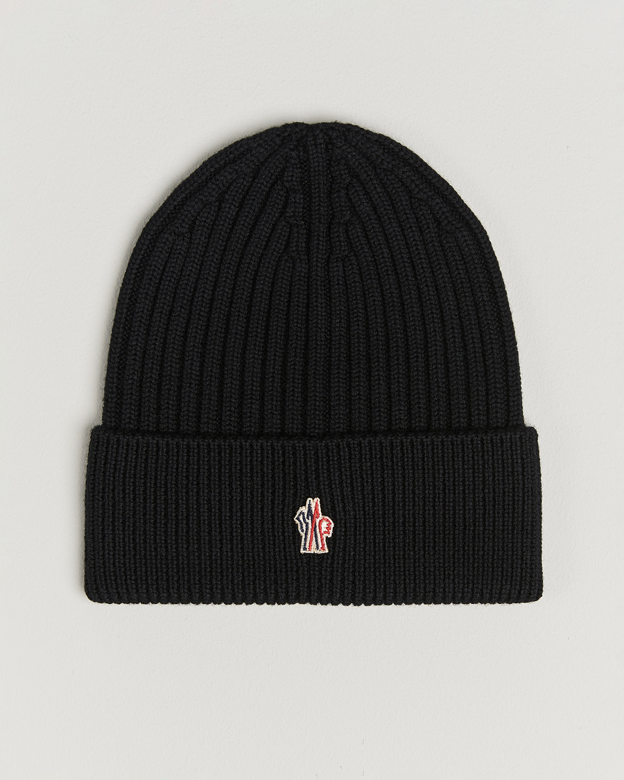 Herre | Huer | Moncler Grenoble | Rib Wool Beanie Black