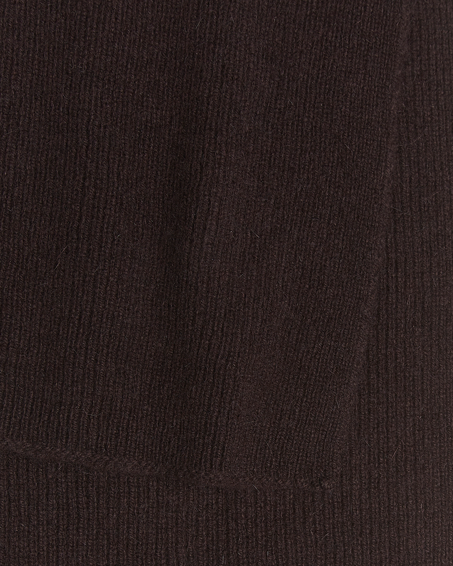 Herre | Halstørklæder | Le Bonnet | Lambswool/Caregora Scarf Espresso