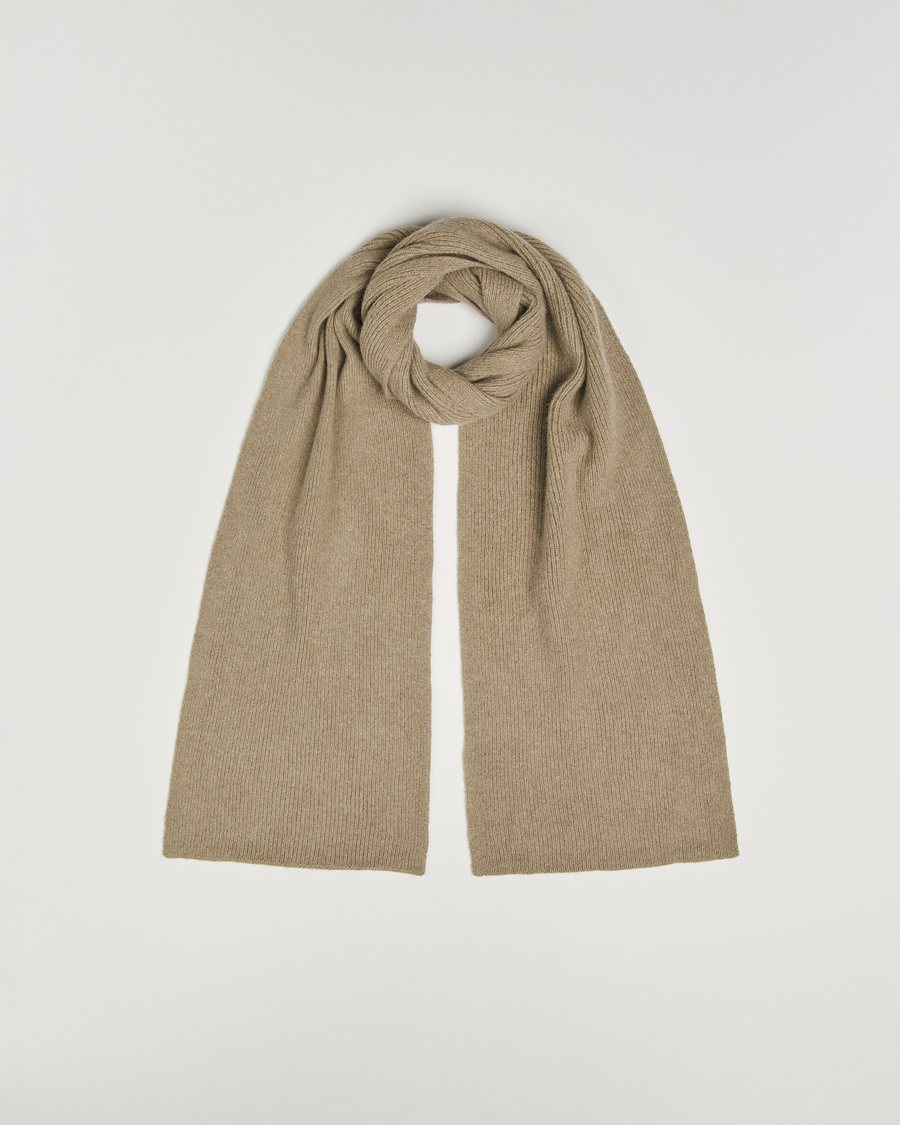 Herre | Halstørklæder | Le Bonnet | Lambswool/Caregora Scarf Clay