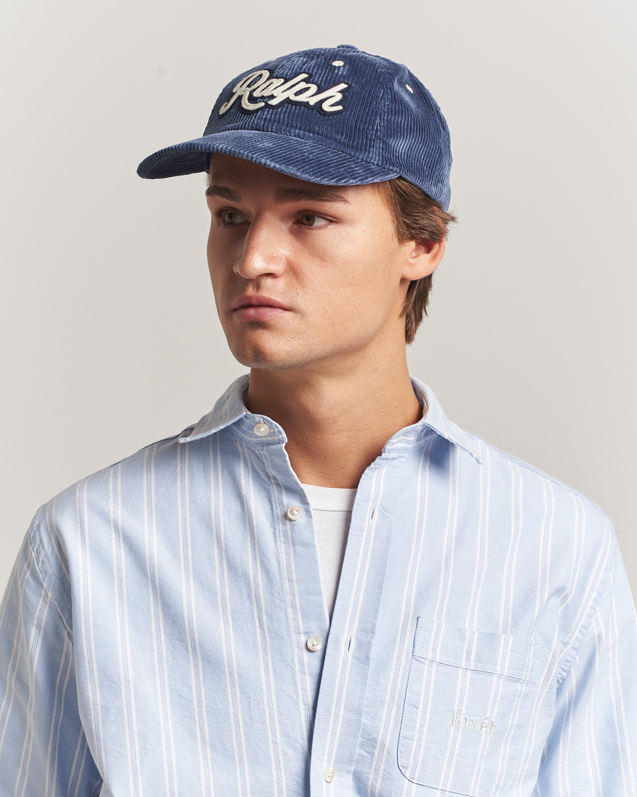 Herre | Hatte & kasketter | Polo Ralph Lauren | Retro Corduroy Cap Boston Navy