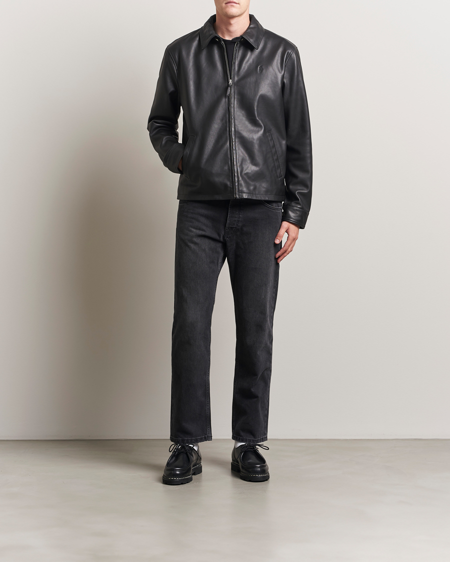 Herre | Jakker | Polo Ralph Lauren | Maxwell Windbreaker Leather Jacket Polo Black