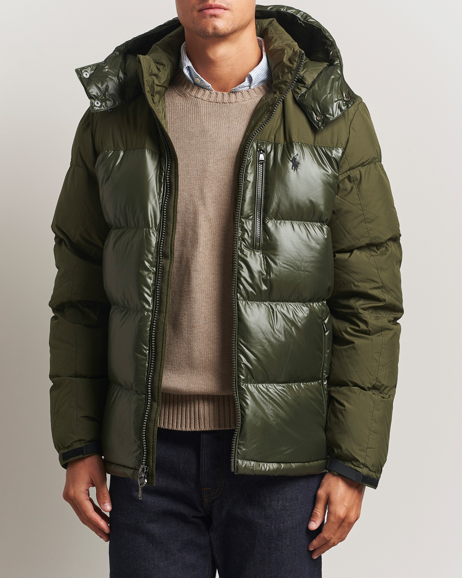 Herre | Jakker | Polo Ralph Lauren | Gorham Mixed Glossy Down Jacket Dark Loden