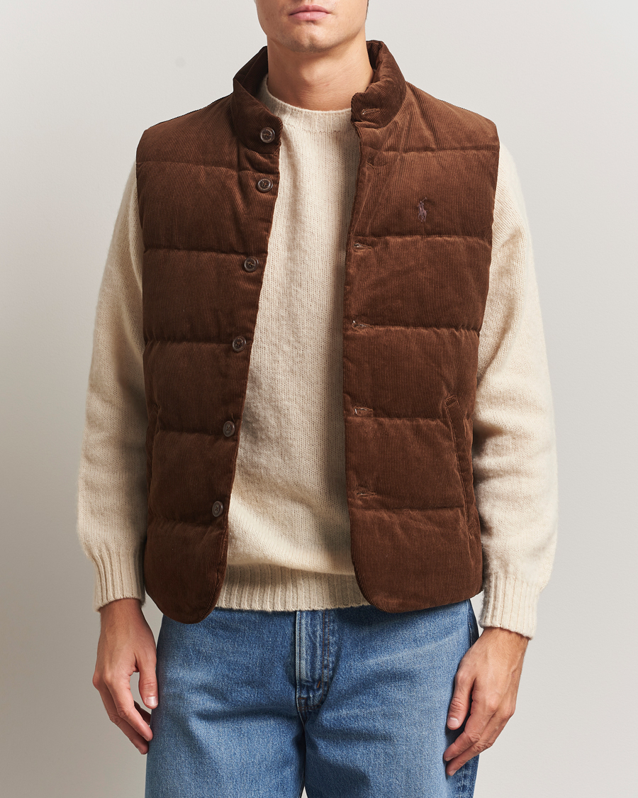 Herre | Veste | Polo Ralph Lauren | Quilted Corduroy Vest Pale Russet