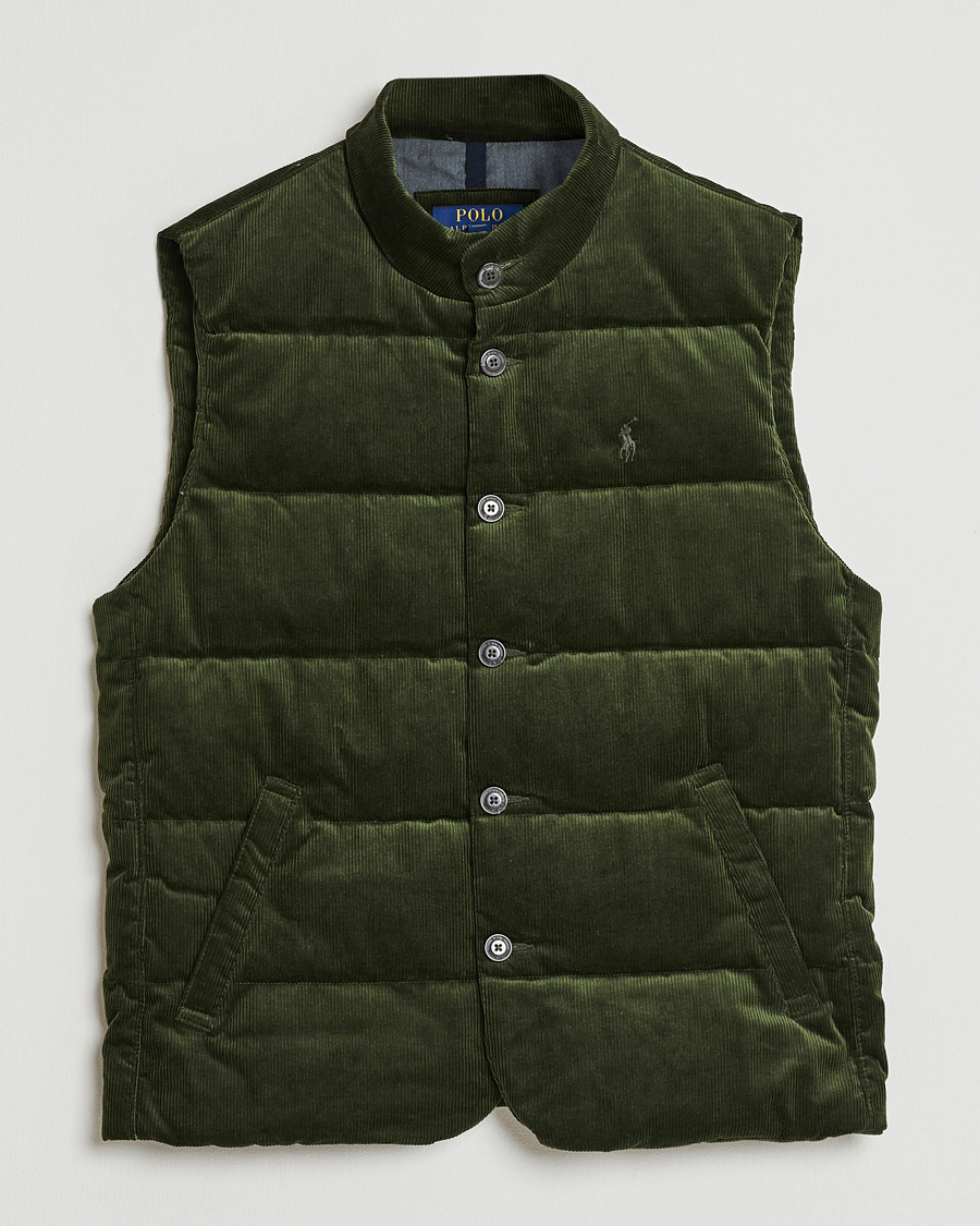 Herre | Veste | Polo Ralph Lauren | Quilted Corduroy Vest Country Olive