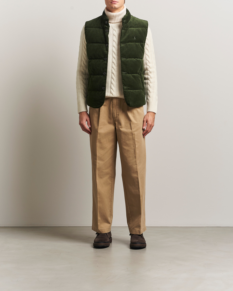 Herre | Veste | Polo Ralph Lauren | Quilted Corduroy Vest Country Olive