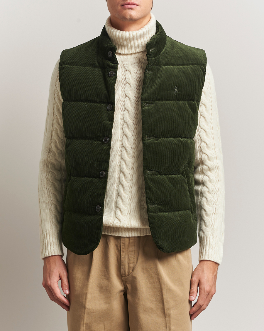 Herre | Veste | Polo Ralph Lauren | Quilted Corduroy Vest Country Olive